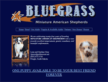 Tablet Screenshot of bluegrasskennels.com